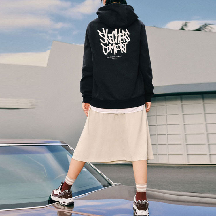 Skechers Graphic Hoodie 'Black White' L322U105-0018