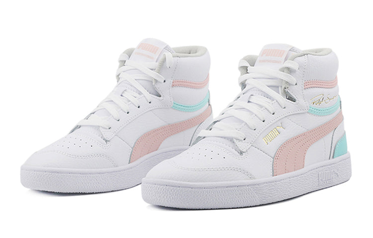 PUMA Ralph Sampson Mid K Mid-top Sneakers White/Pink/Blue 373810-03