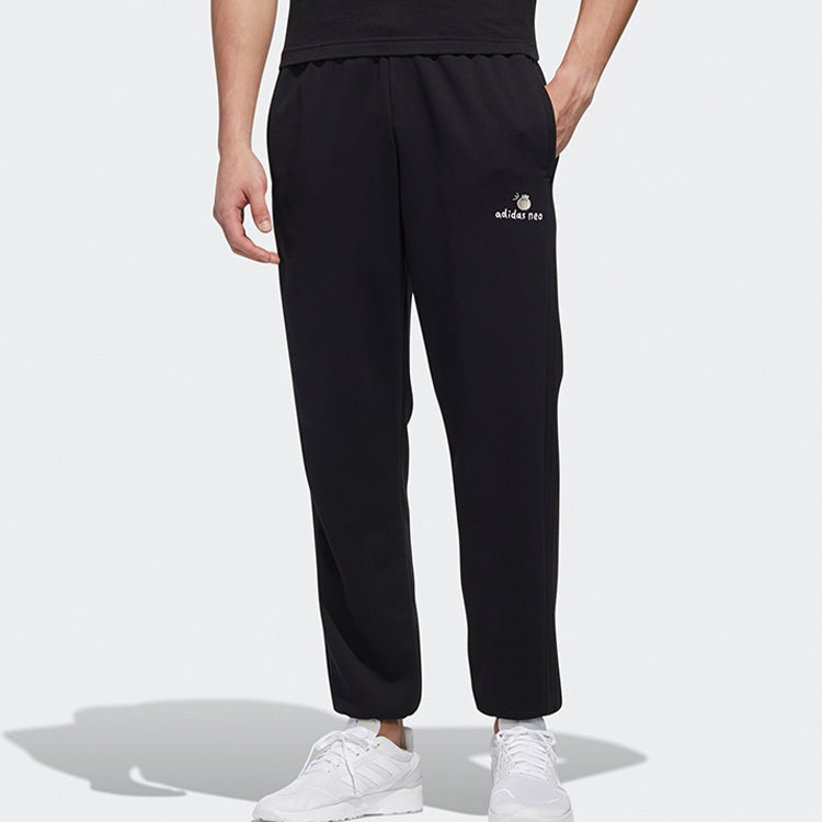 Men's adidas neo FD TP Black Sports Pants/Trousers/Joggers GP5818