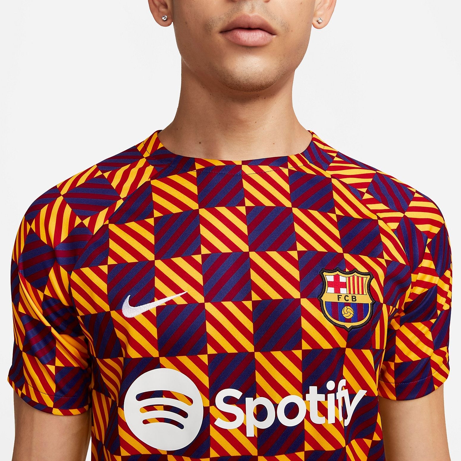 Nike Barcelona FC Pre Match Soccer Jersey 'Orange' DR4902-729