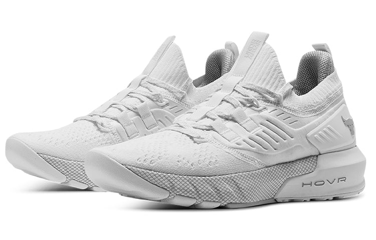 (WMNS) Under Armour Project Rock 3 'White Halo Grey' 3023005-110