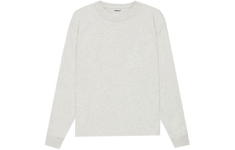 Fear of God Essentials SS21 Long Sleeve T-Shirt 'Light Heather Oatmeal' FOG-SS21-598