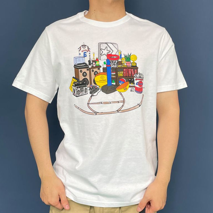 Converse Throwback T-Shirt Asia Sizing 'White' 10023259-A03