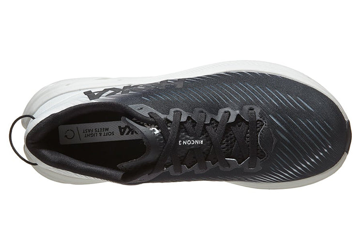 (WMNS) HOKA ONE ONE Rincon 3 Wide 'Black White' 1121371-BWHT