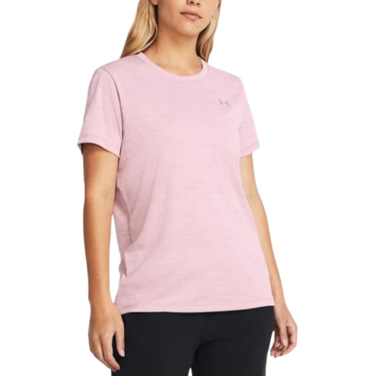 (WMNS) Under Armour Tech Twist T-shirt 'Pink' 1384244-697