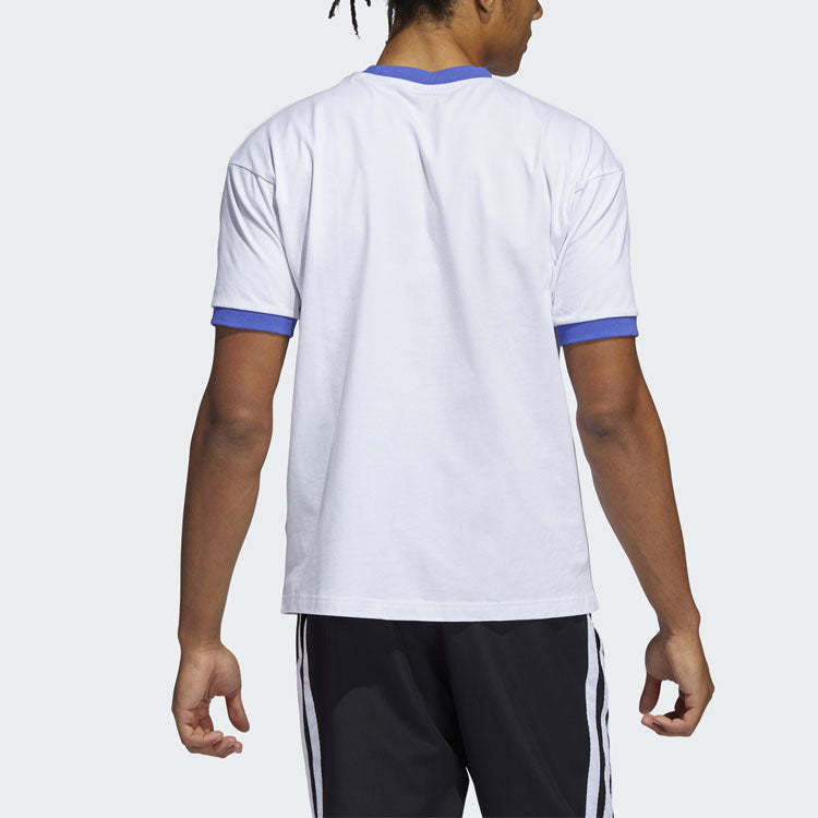 adidas x Eric Emanuel Crossover Ee Smr Tee Basketball Sports Round Neck Short Sleeve White H48543