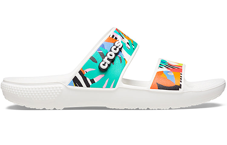 Crocs Classic Clog Cozy Unisex White Multi-Color Slippers 'White' 207856-94S