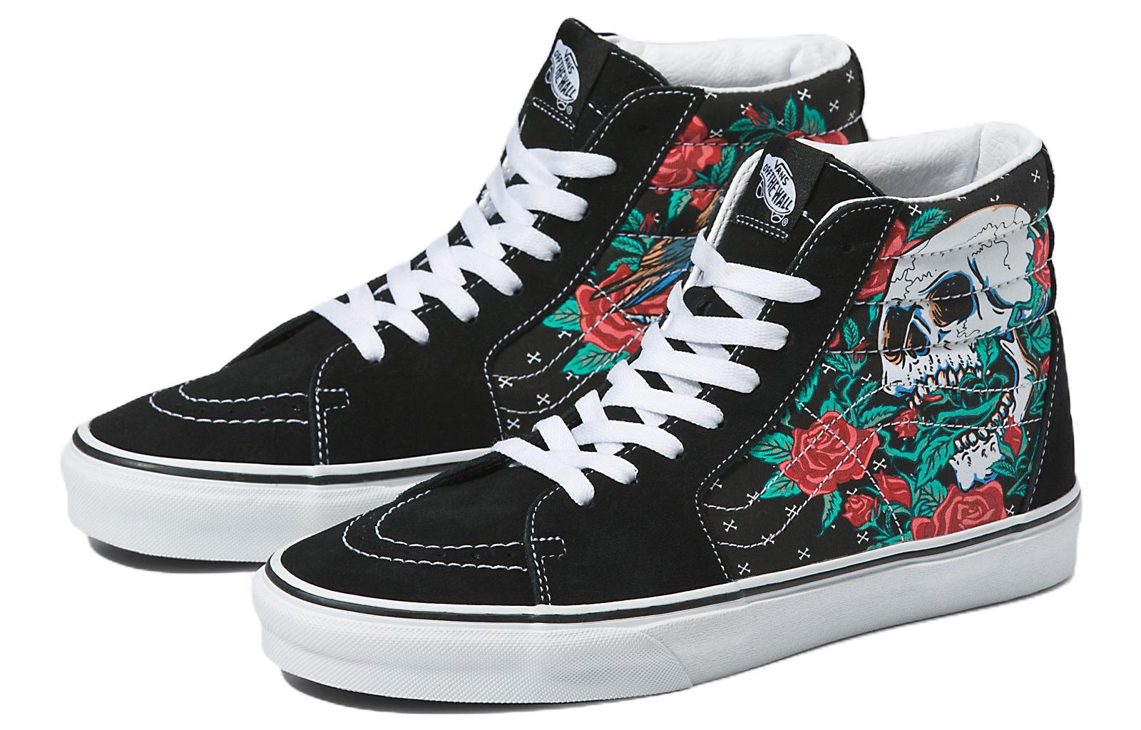 Vans SK8-HI 'Rose Skulls' VN0007NP6BT