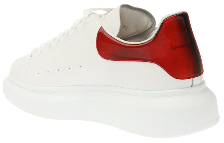 (WMNS) Alexander McQueen Oversized Sneaker 'White Lust Red' 553770WHXMW9676