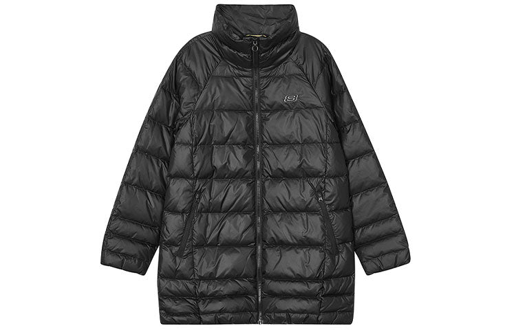 (WMNS) Skechers Casual Long Down Jacket 'Multu-Color' L421W017