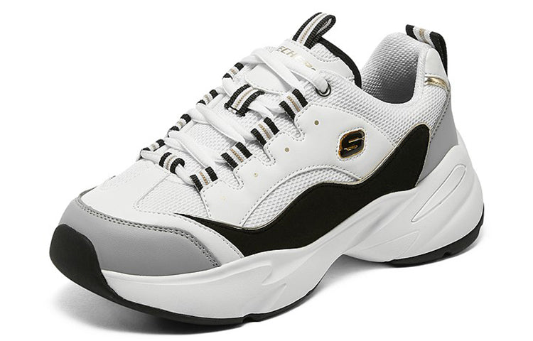 (WMNS) Skechers D'Lites 3.0 Cousin 'White Gray' 8730056-WGRY