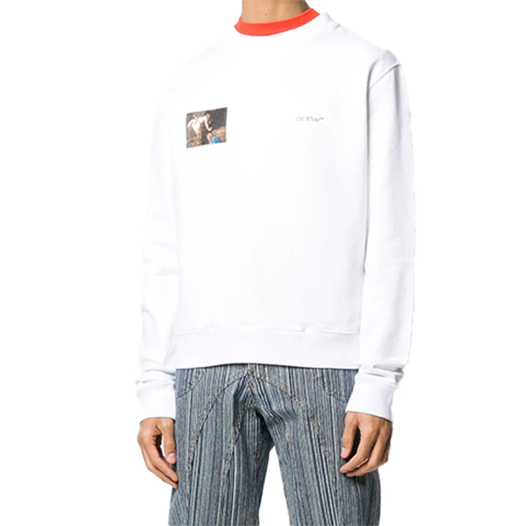 Off-White FW20 Caravaggio Angel Sweatershirt OMBA025E20FLE0050110