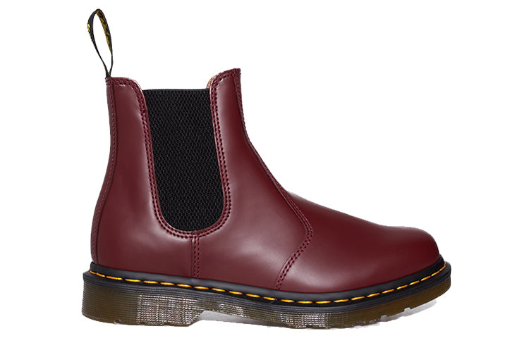 Dr.Martens 2976 Yellow Stitch Chelsea Boots 'Cherry Red' 22227600