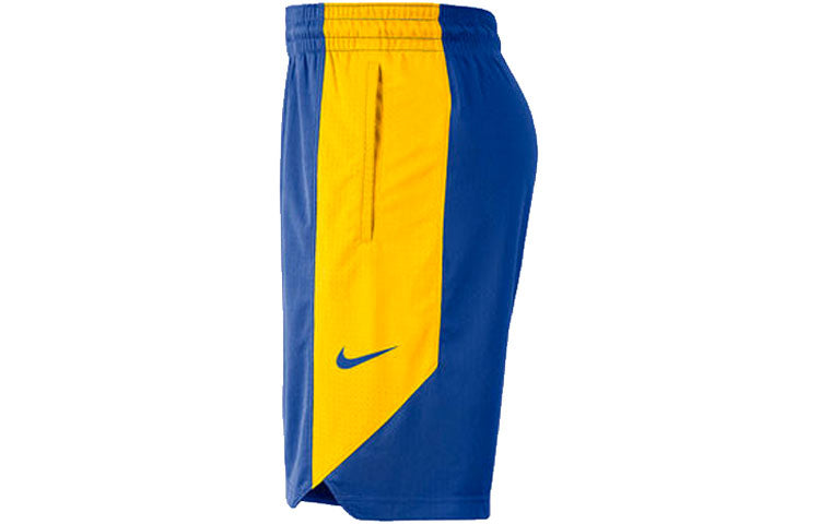 Nike NBA Golden State Warriors Light Breathable Sports Shorts Blue AJ5066-495