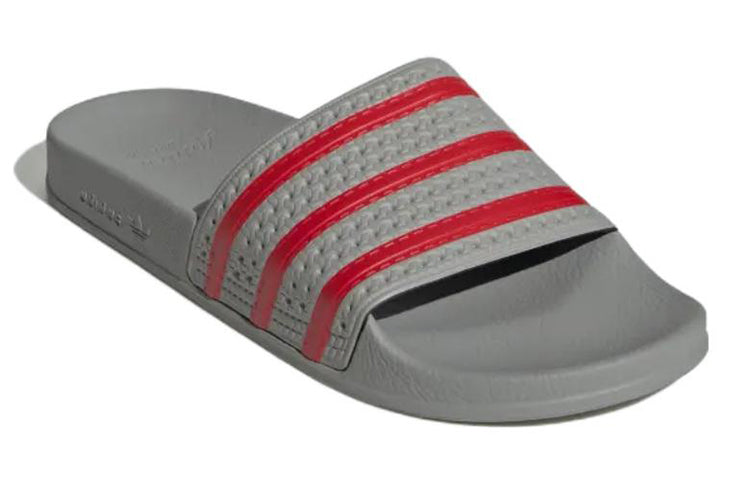 adidas originals Adilette slides Casual Wear-Resistant Grey Red Unisex Slippers 'Grey Red' GY3737