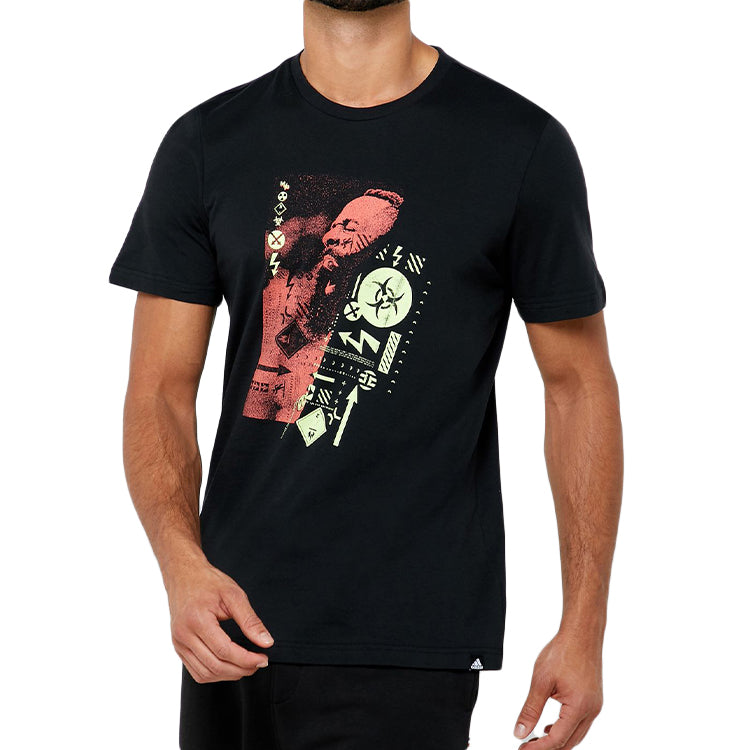 adidas Haraden MVP Tee Basketball Short Sleeve Black FR9624