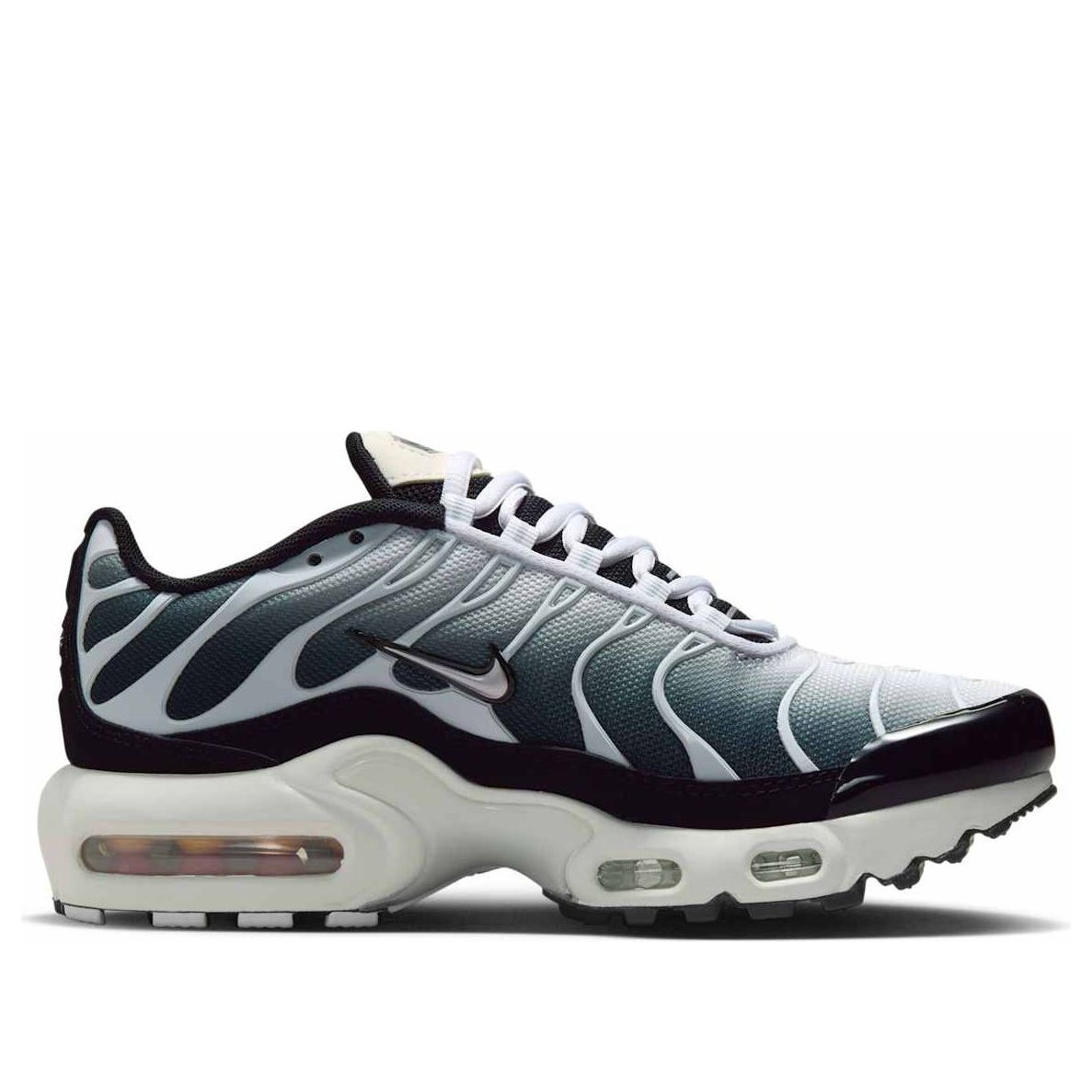 (GS) Nike Air Max Plus 'Black White Sail Metallic Cool Grey' CD0609-026