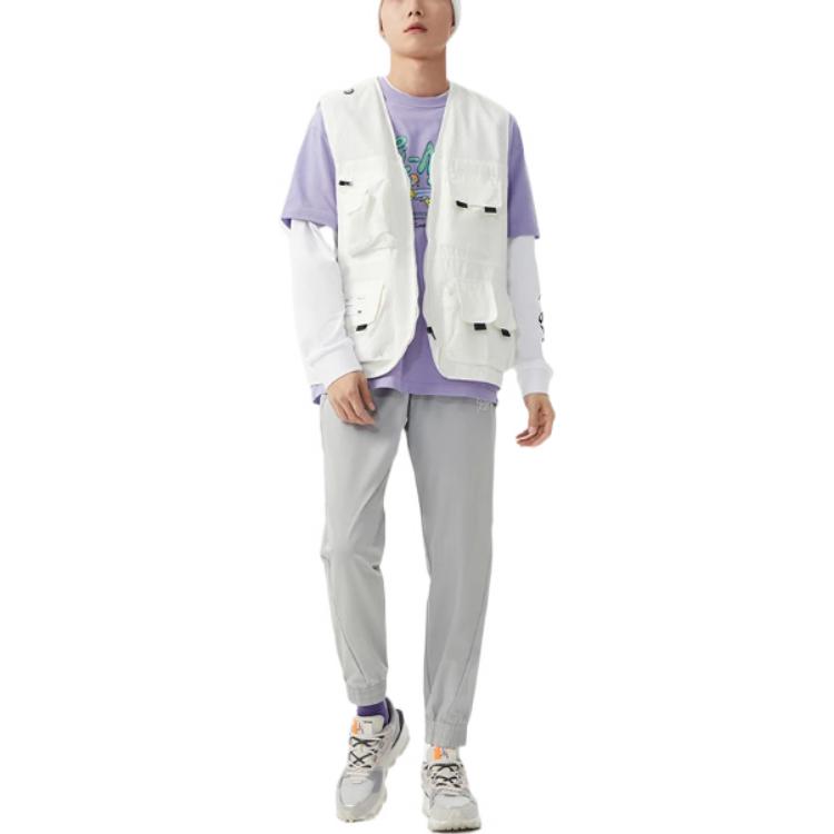Li-Ning BadFive Logo Knit Sweatpants 'Light Grey' AYKS363-3