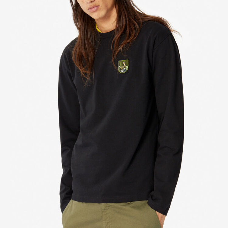 Men's KENZO Cotton Round Neck Long Sleeves Black F965TS1864Y6-99