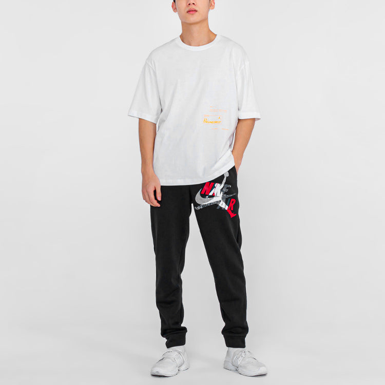 Air Jordan 23 Engineered Alphabet Printing Short Sleeve White CD5601-100