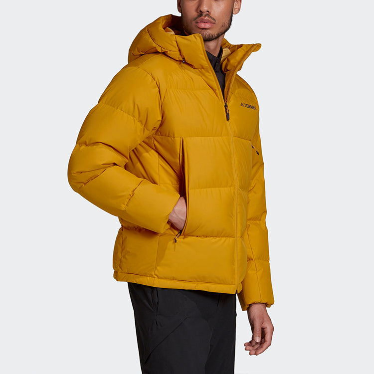adidas Xplr Puff Dwn J Outdoor Sports Down Jacket White Gold GE9899