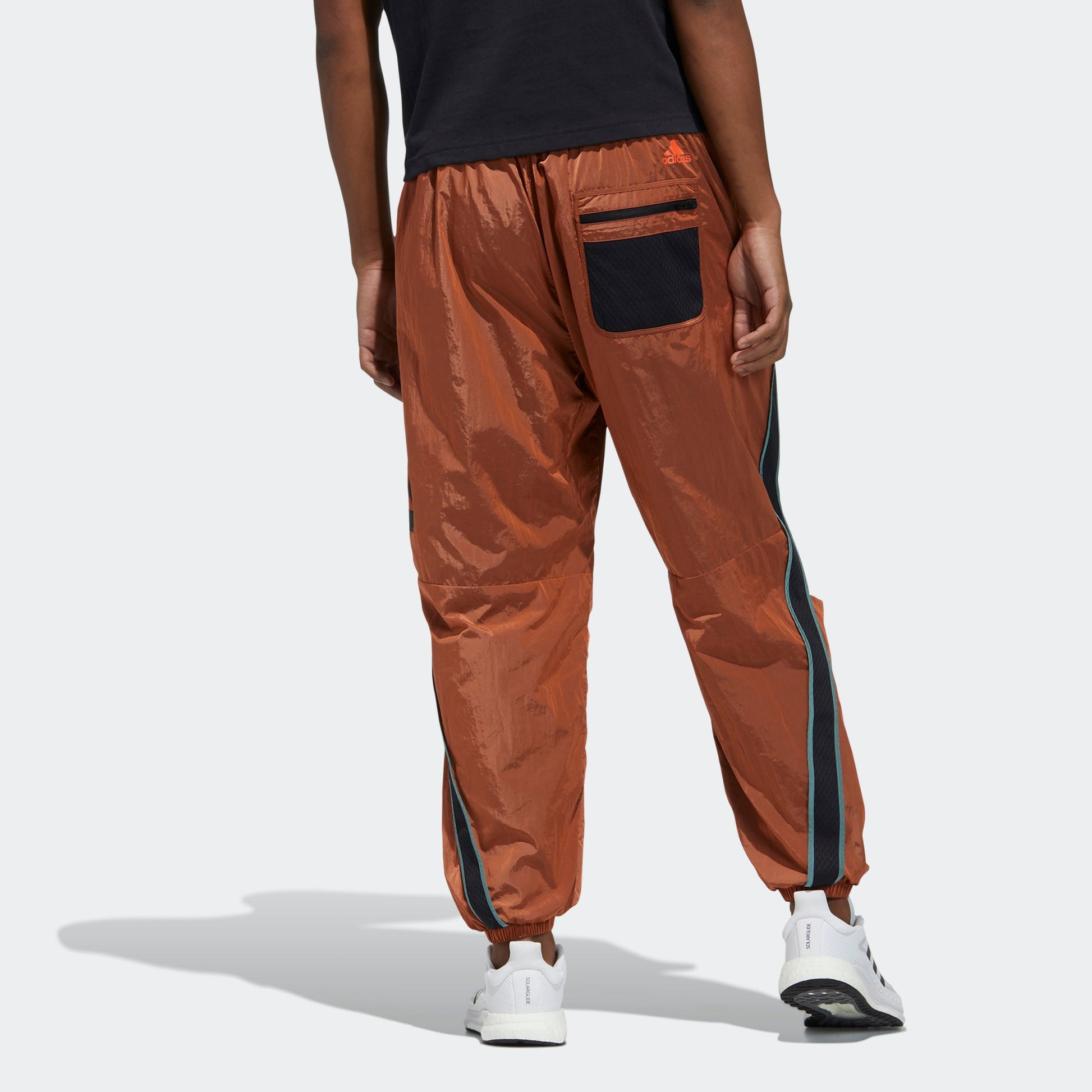 adidas Ub Pnt Wv Astro Contrasting Colors Woven Bundle Feet Sports Pants Orange Yellow GP0831
