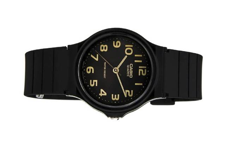 CASIO MQ-24 Series Casual College Waterproof Quartz 38.8mm Resin Strap Watch MQ-24-1B2LDF
