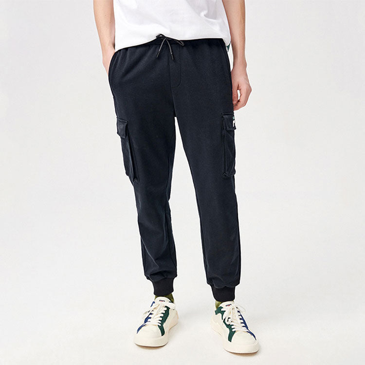FILA FUSION Casual Cargo Pocket Sports Pants Black T11M123602F-BK
