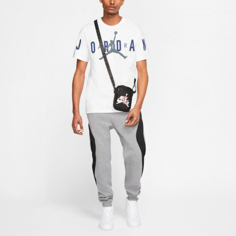 Air Jordan Mj DNA Stretched Logo Printing Short Sleeve White CZ1880-100