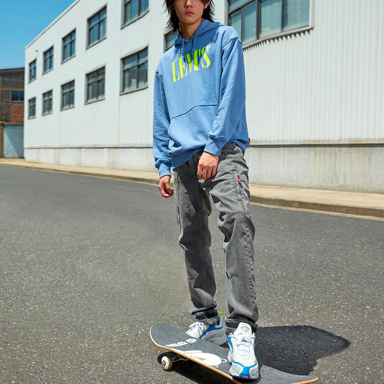 Men's Levis Alphabet Pattern Loose Sports Blue 38821-0007