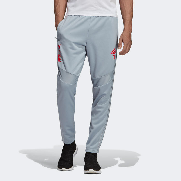 Men's adidas Tiro Pre Db Pnt Pred David Beckham Soccer/Football Casual Sports Pants/Trousers/Joggers Light Gray DZ8736