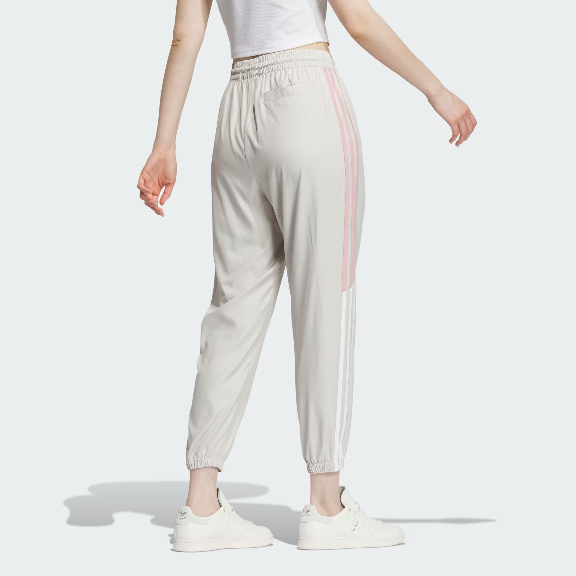 (WMNS) adidas originals Tape Woven Pants 'Beige' IN1041