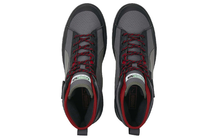 PUMA Unisex Suede WTR Mid-Top Sneakers Black/Grey 380708-02