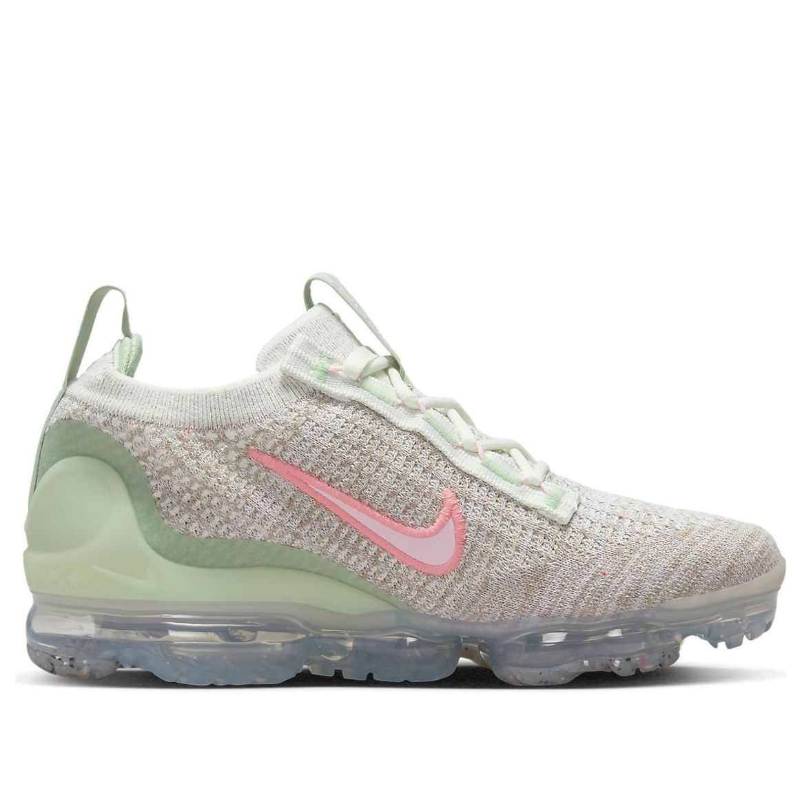(GS) Nike Air VaporMax 2021 Flyknit 'Sail Honeydew 'Graygreen Pink' DB1550-103