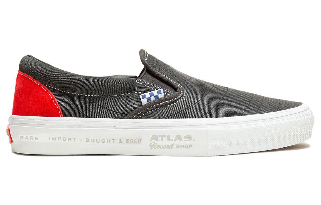 Vans x Atlas Skate Slip-On 'Grey Red White' VN0A5FCAYW3