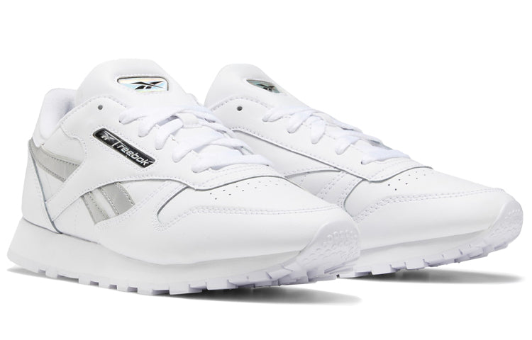 (WMNS) Reebok Classic Leather 'White Silver Metallic' EF3267