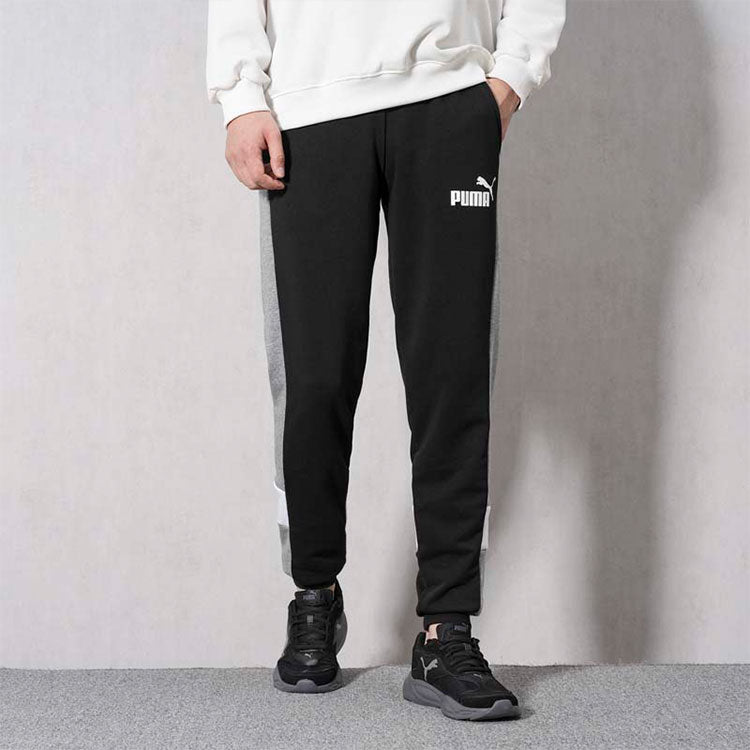 PUMA Essentials Block Sweatpants 'Black' 849576-01
