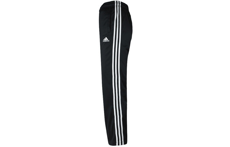 Men's adidas Straight Elastic Waistband Sports Pants/Trousers/Joggers Black TR30P2
