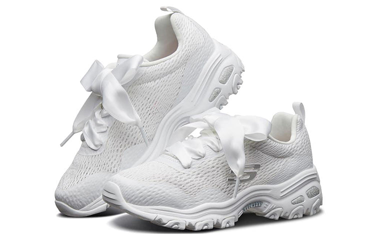 (WMNS) Skechers D'lites 1.0 GS White 66666196-WHT