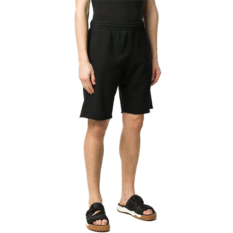 Off-White FW20 Chainsaw worker Sports Shorts Men Black OMCI006E20FLE0031001