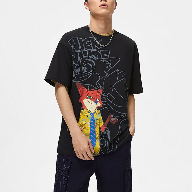 Li-Ning x Disney Zootopia Graphic T-shirt 'Black' AHST271-1