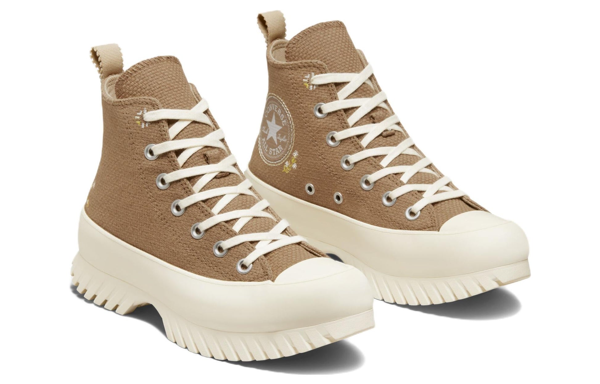 (WMNS) Converse Chuck Taylor All Star Lugged Platform 2.0 High 'Autumn Embroidery - Sand Dune' A05067C