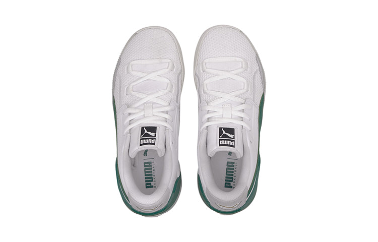 (GS) PUMA Clyde Hardwood Low Top White/Green 193847-02