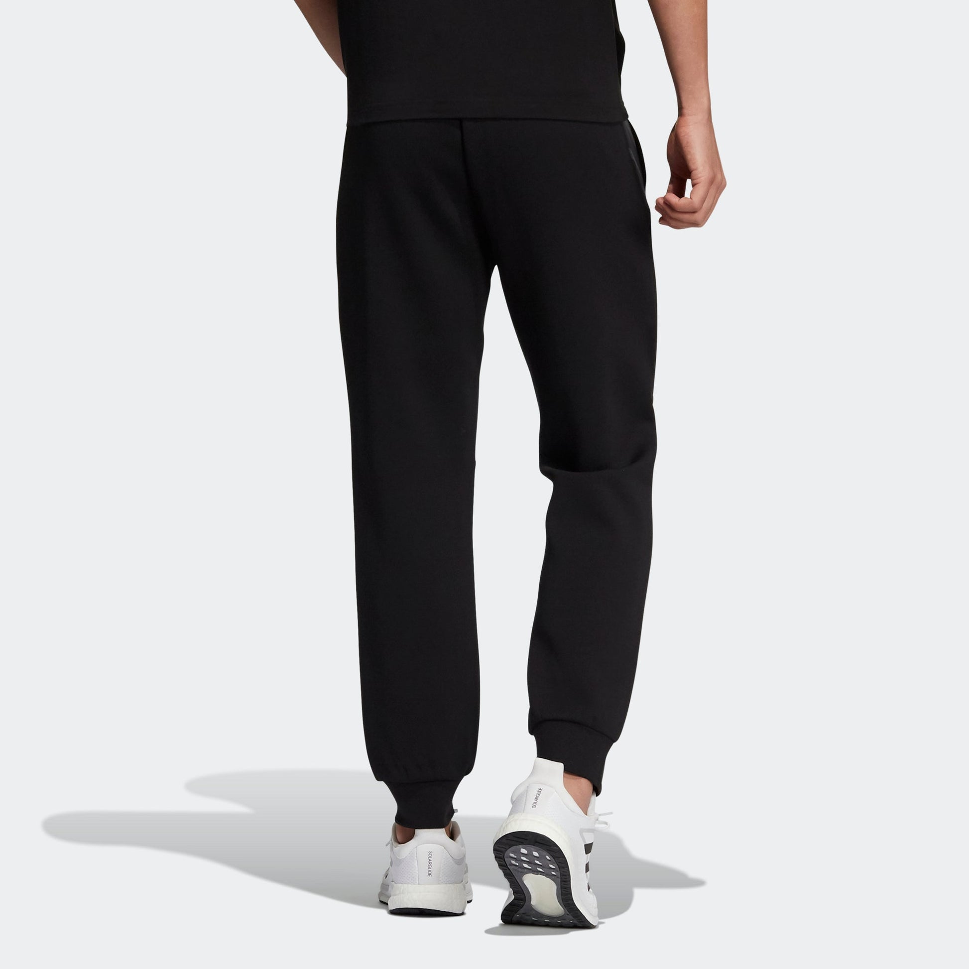 Men's adidas Fi Kn Slim Pnt Logo Sports Pants/Trousers/Joggers Black H39353