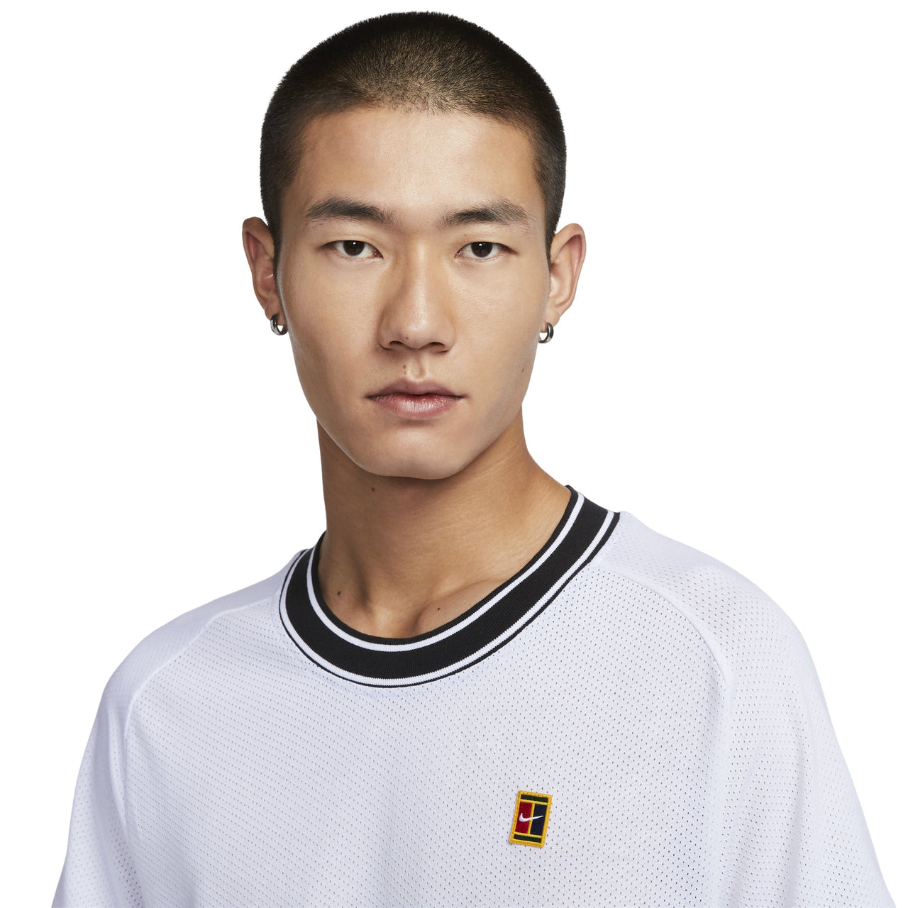 Nike Court Heritage Tennis T-Shirt Asia Sizing 'White' FN0319-101