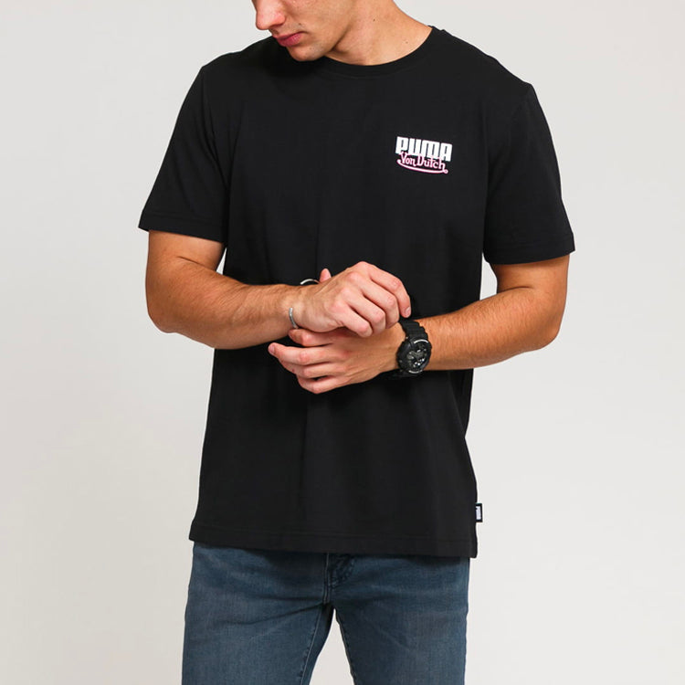 PUMA x Von Dutch Tee 'Black White Pink' 598322-01