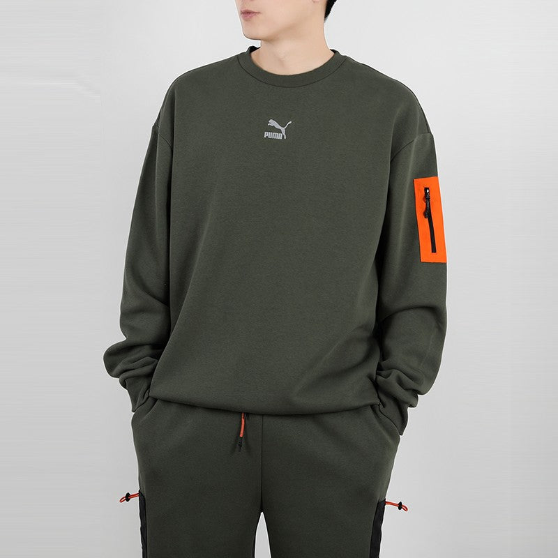 PUMA Interstellar Padded Gilet Sweatshirt Dark Green 530291-64