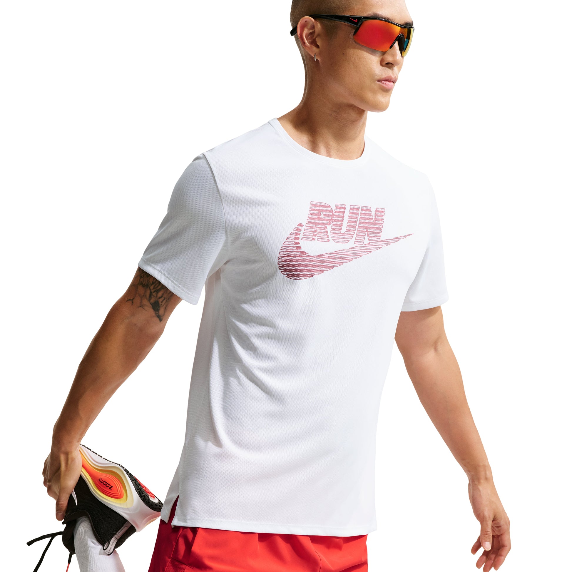Nike Miler Dri-Fit UV Protection T-Shirt 'White' IF9476-100