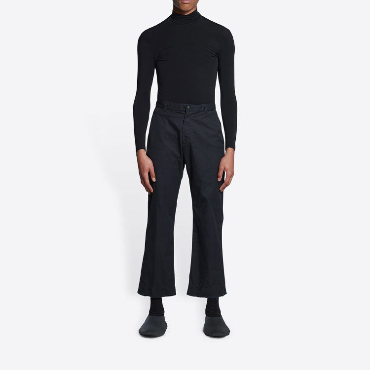 Balenciaga Cropped Cotton Trousers 'Noir' 699004TKP061000
