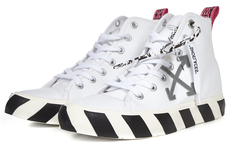 Off-White Vulc Sneaker Mid 'White Black' OMIA119R21FAB0010109